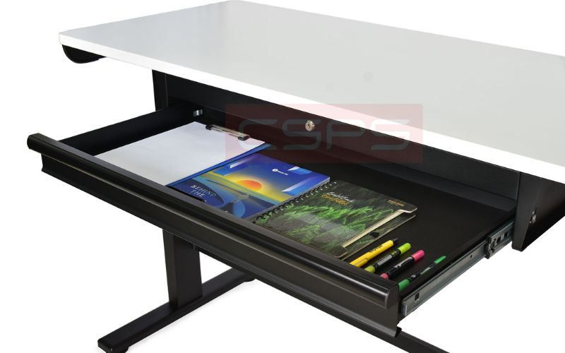Bàn điều chỉnh chiều cao bằng điện CSPS 168cm màu trắng VNET168XDBB1XW