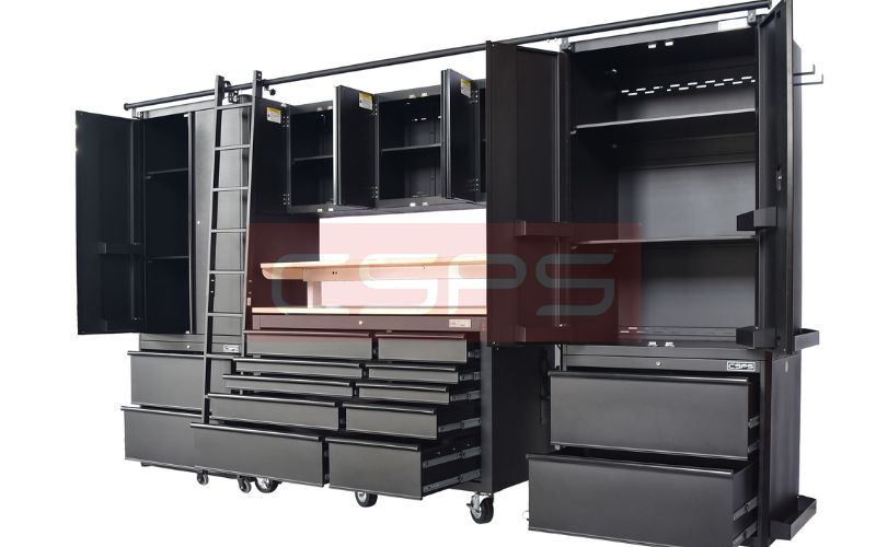 Bộ 10 tủ CSPS 366cm màu đen VNGS3661BB3