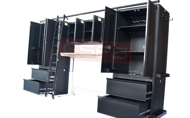 Bộ 9 tủ CSPS 366cm màu đen VNGS3661BB36