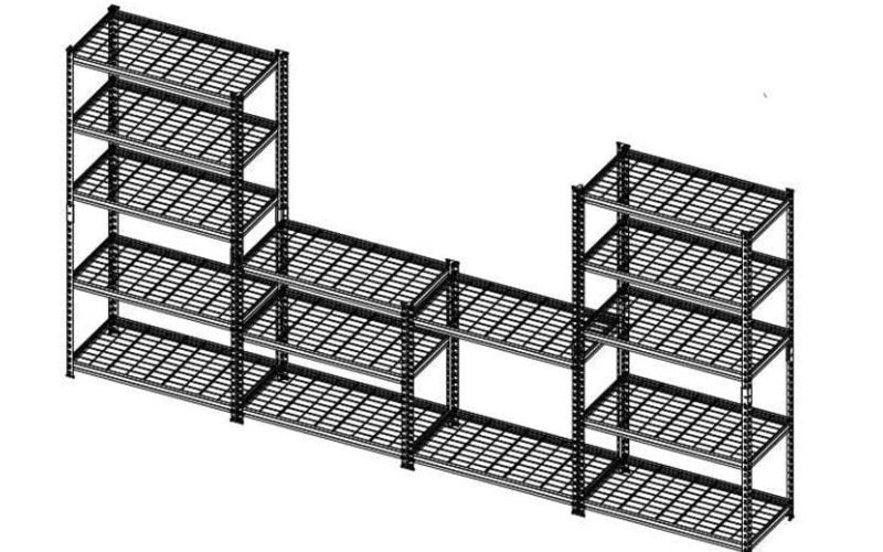 Kệ đa năng CSPS 152cm – 05 vỉ lưới màu đen VNSV152A5BB1