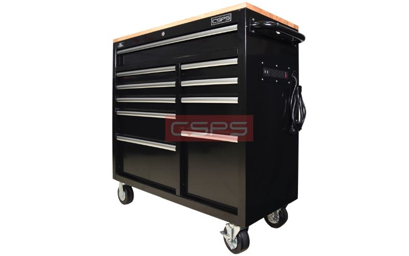Tủ dụng cụ CSPS 104cm – 10 hộc kéo có mặt ván VNTC10410B13M