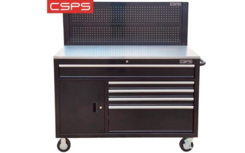Tủ dụng cụ CSPS 132cm – 05 hộc kéo màu đen VNTC13205B13M
