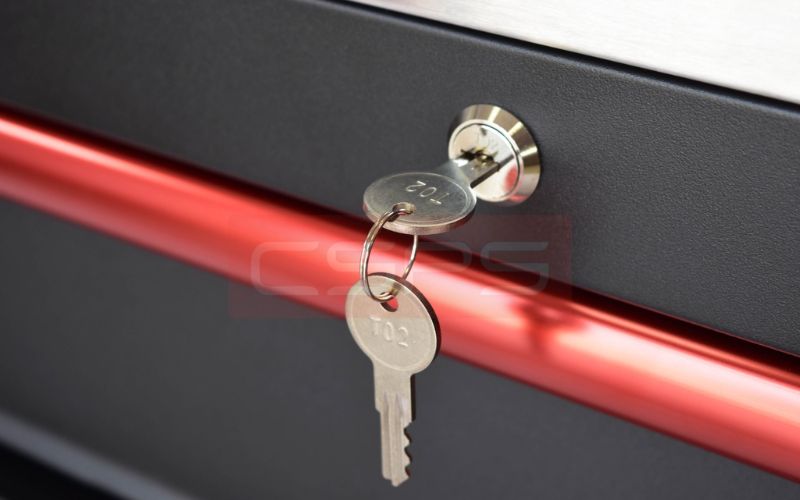 Tủ dụng cụ CSPS 132cm – 05 hộc kéo màu đen VNTC13205BB1M