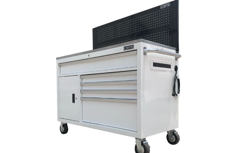 Tủ dụng cụ CSPS 132cm – 05 hộc kéo màu trắng VNTC13205BJ3M