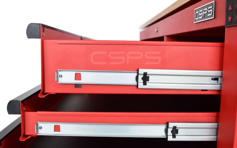 Tủ dụng cụ CSPS 142cm – 10 hộc kéo màu đỏ VNEC14210BC1M
