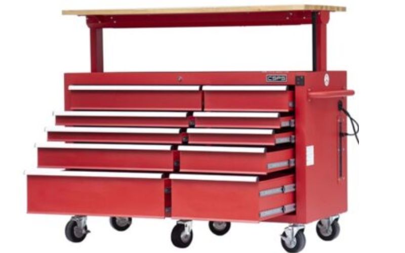 Tủ dụng cụ CSPS 142cm – 10 hộc kéo màu đỏ VNGS3661BC1-5610